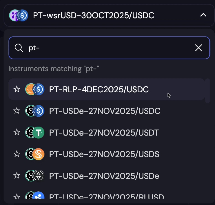 PT instruments on Contango